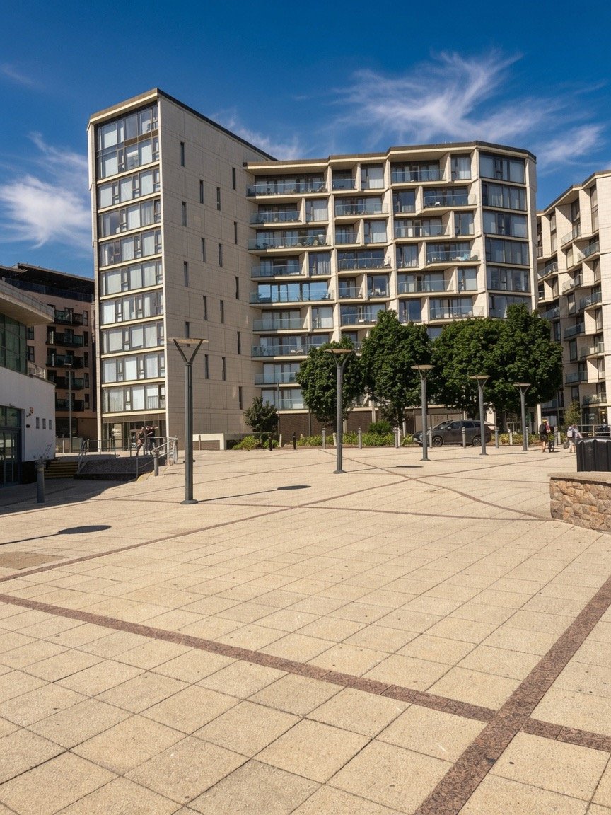 Horizon South — building plaza